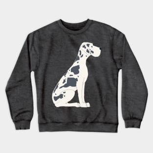 Black and White Great Dane Dog Crewneck Sweatshirt